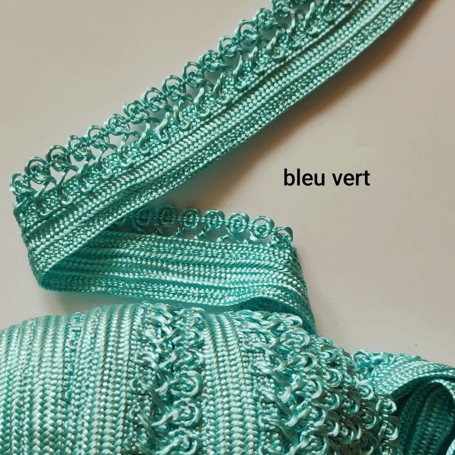 Galon sfifa large 3cm bleu vert