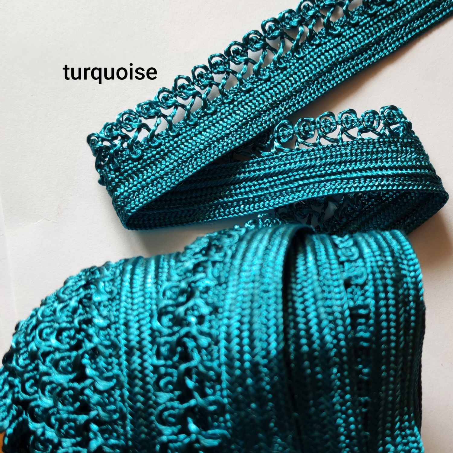 Galon sfifa large 3cm turquoise
