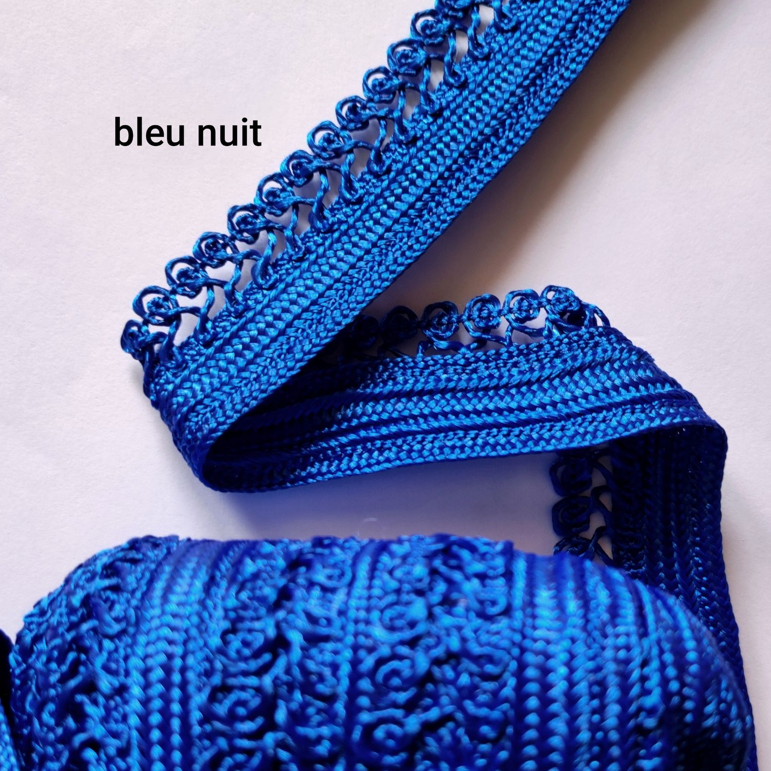 Galon sfifa large 3cm bleu nuit
