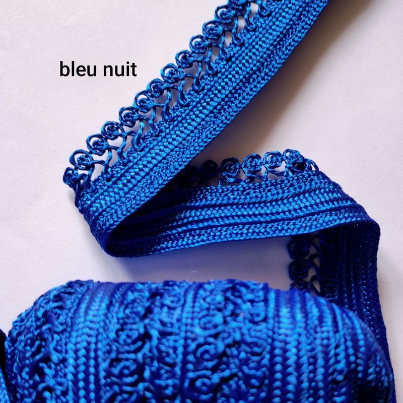 Galon sfifa large 3cm bleu nuit