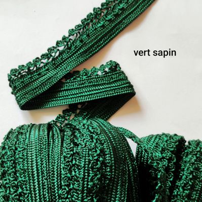 Galon sfifa large 3cm vert sapin