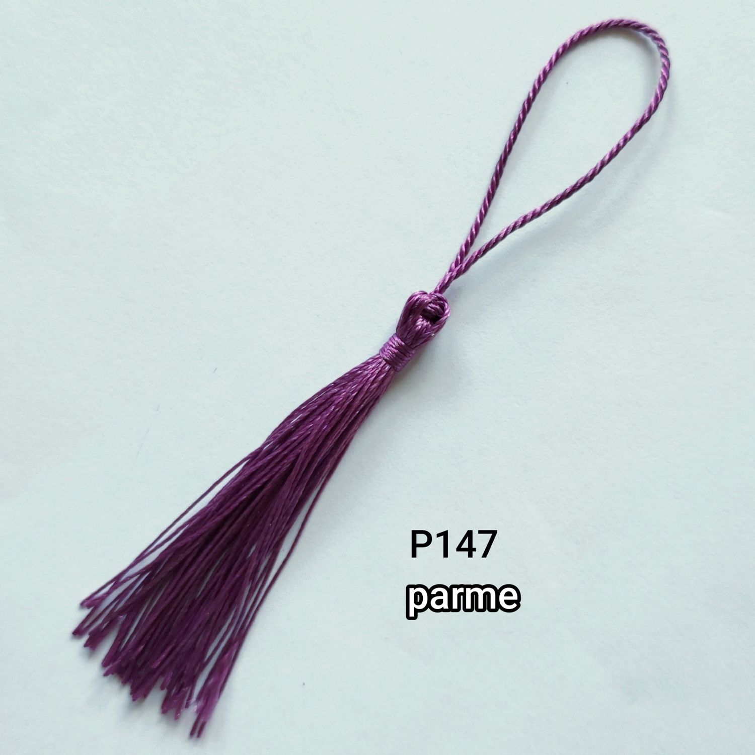 Pompon gland 12 cm parme