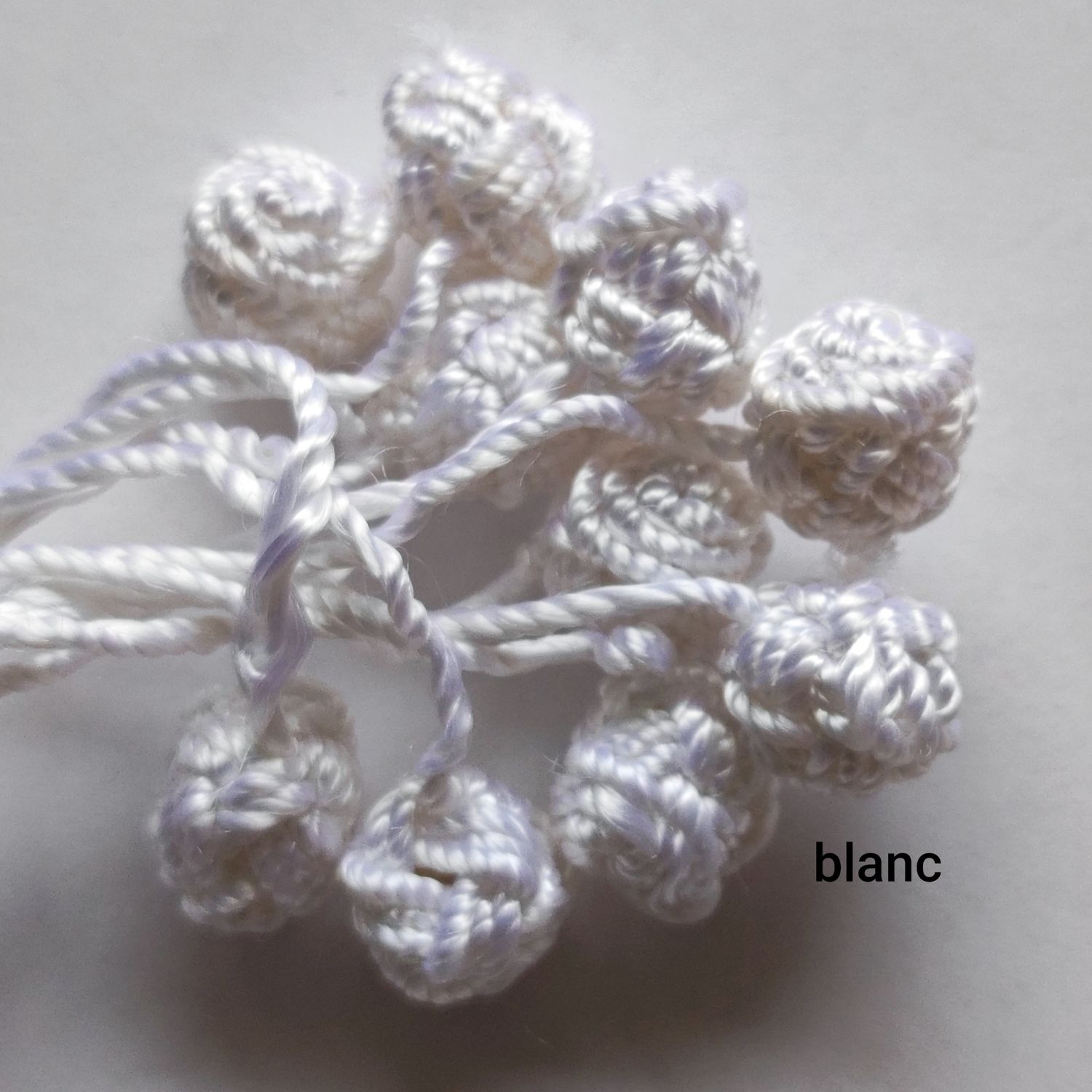 10 boutons caftan blanc 