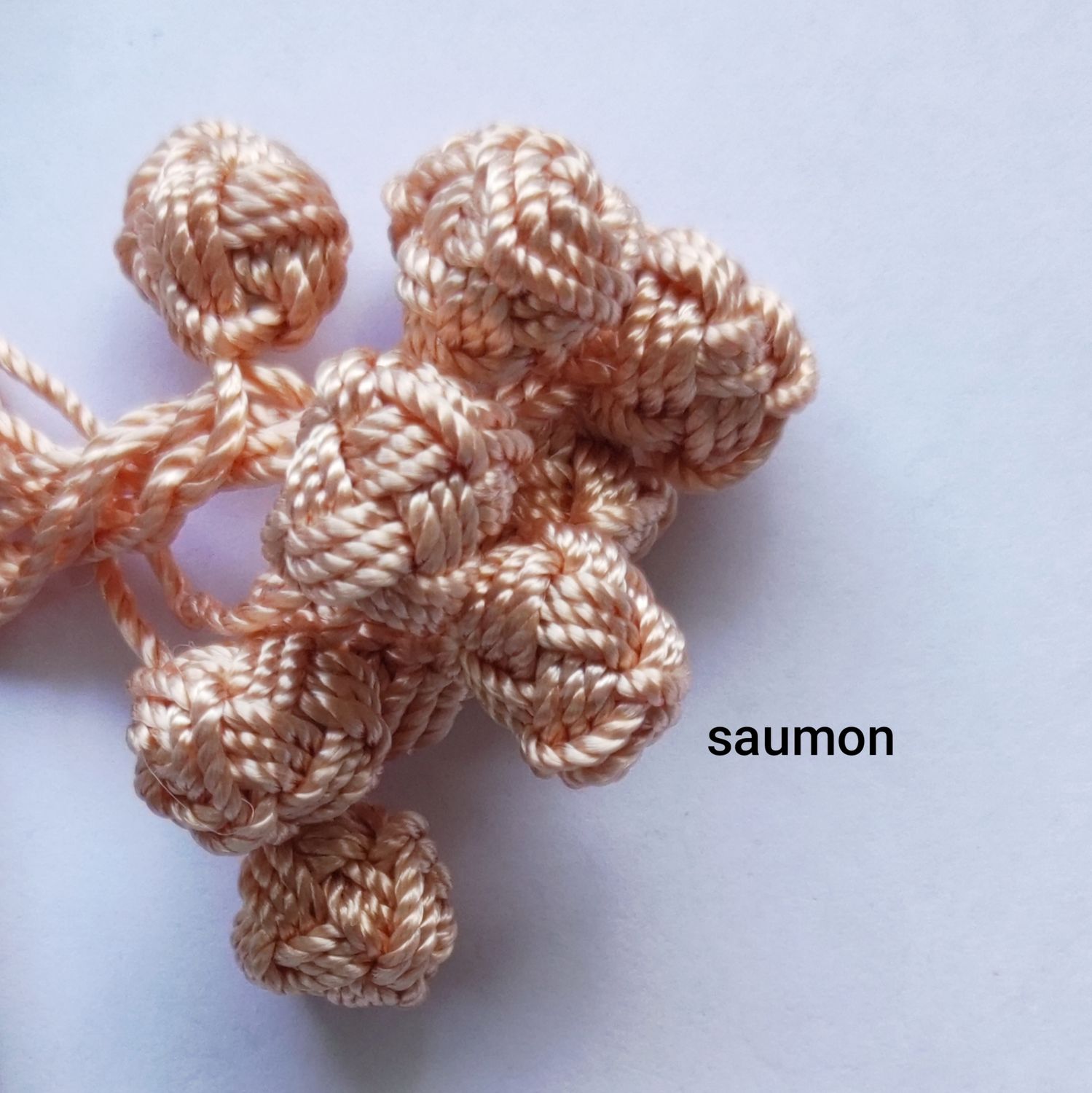 10 boutons caftan saumon