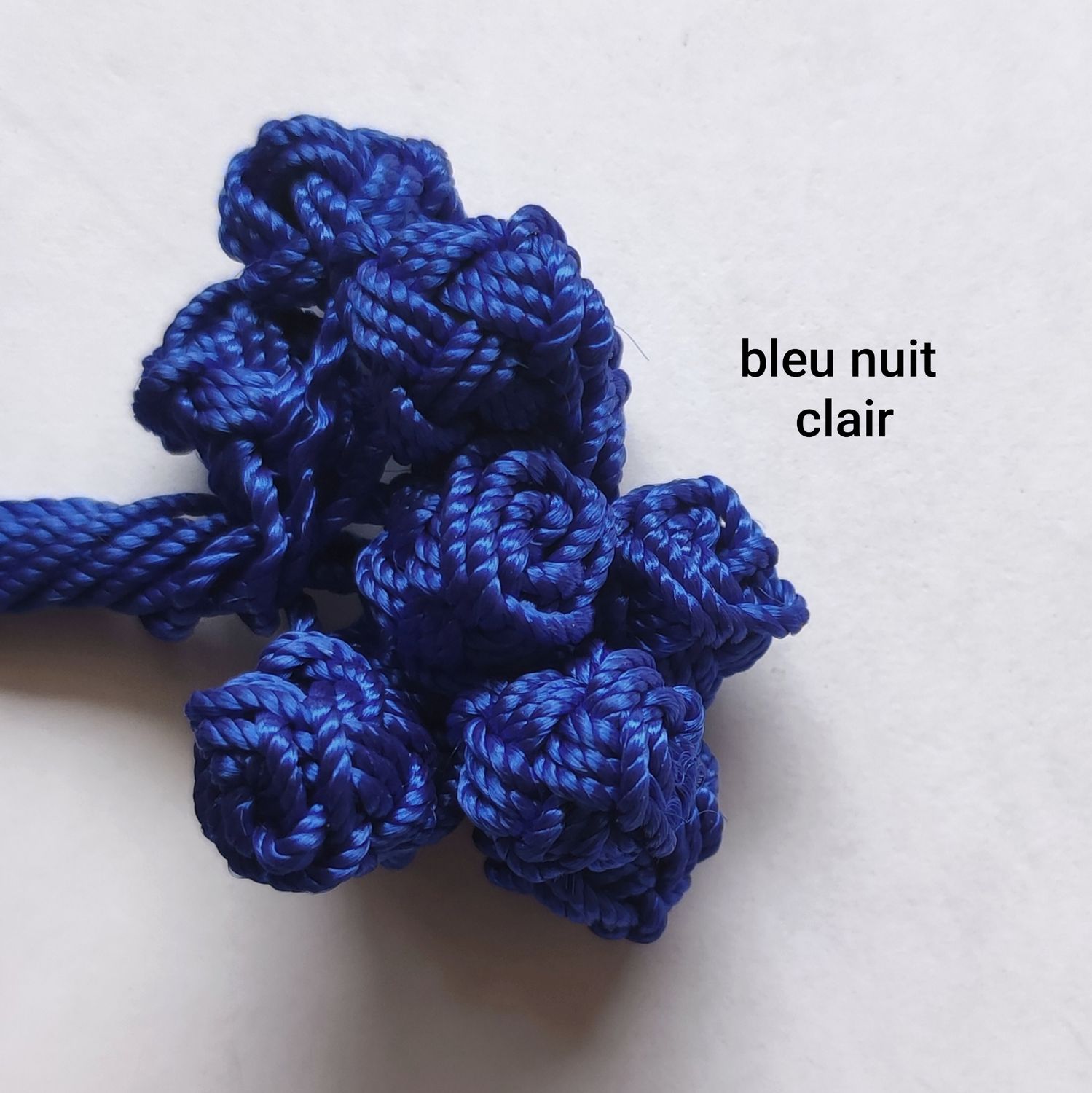 10 boutons caftan bleu nuit clair 