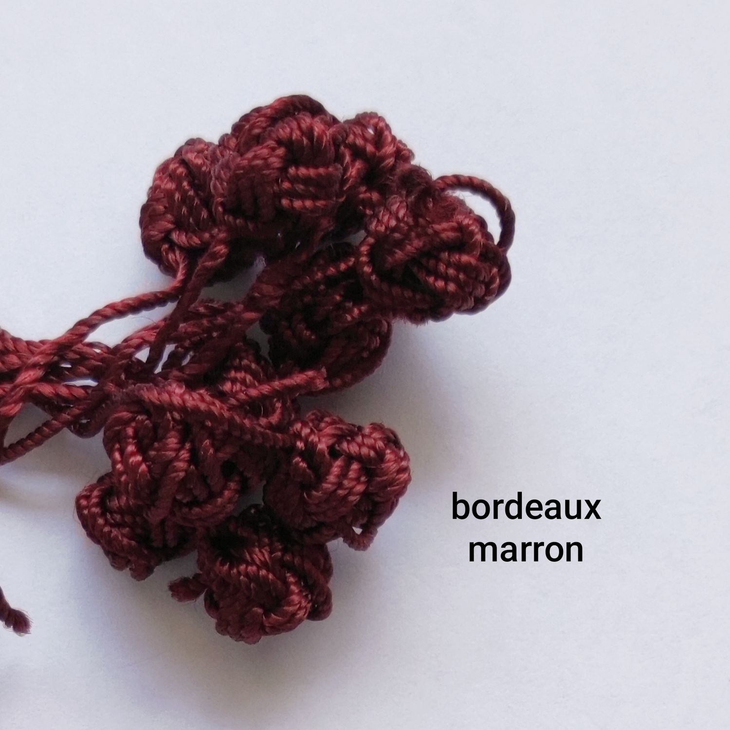 10 boutons caftan bordeaux marron 
