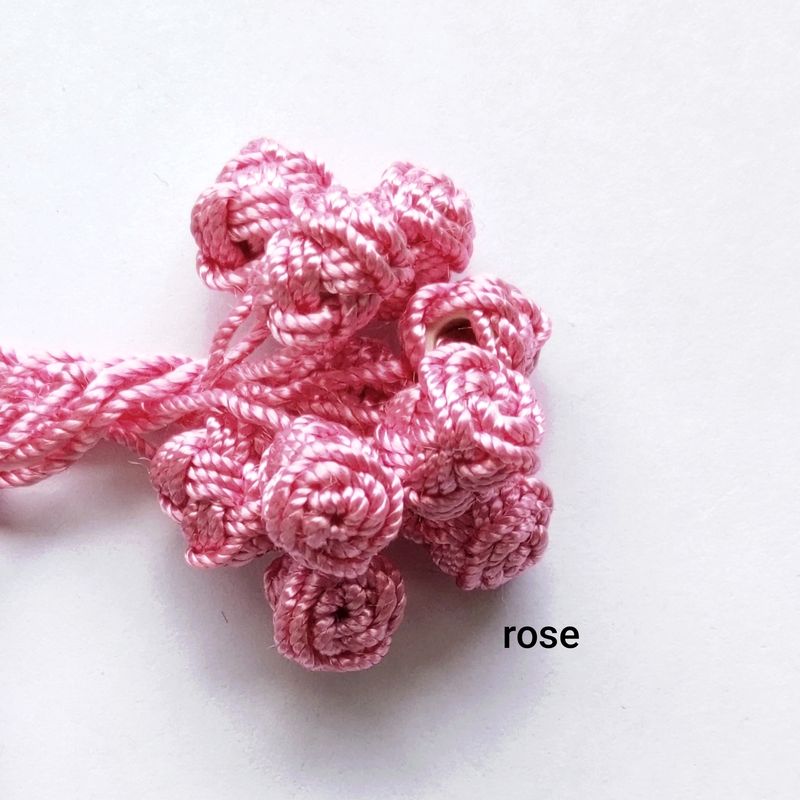 10 boutons caftan rose