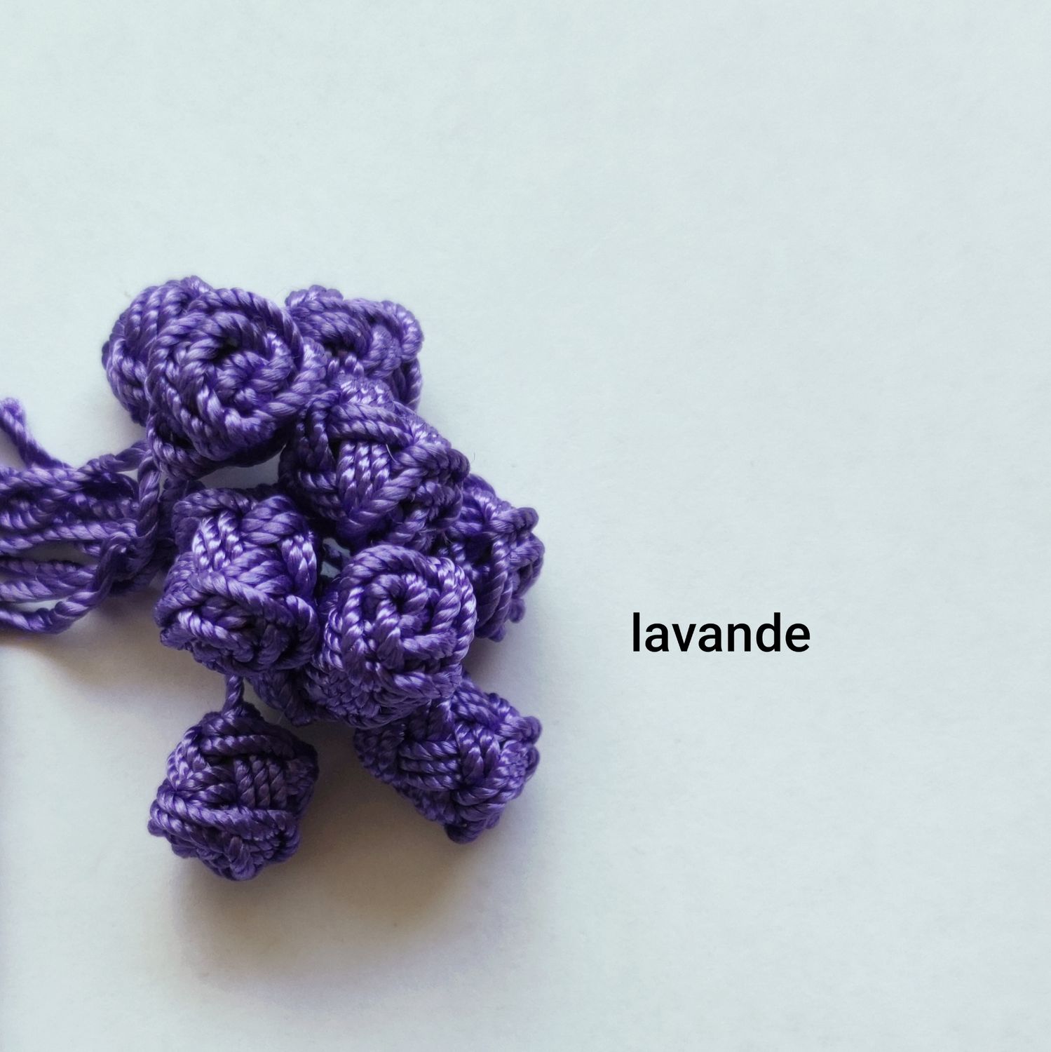 10 boutons caftan lavande 