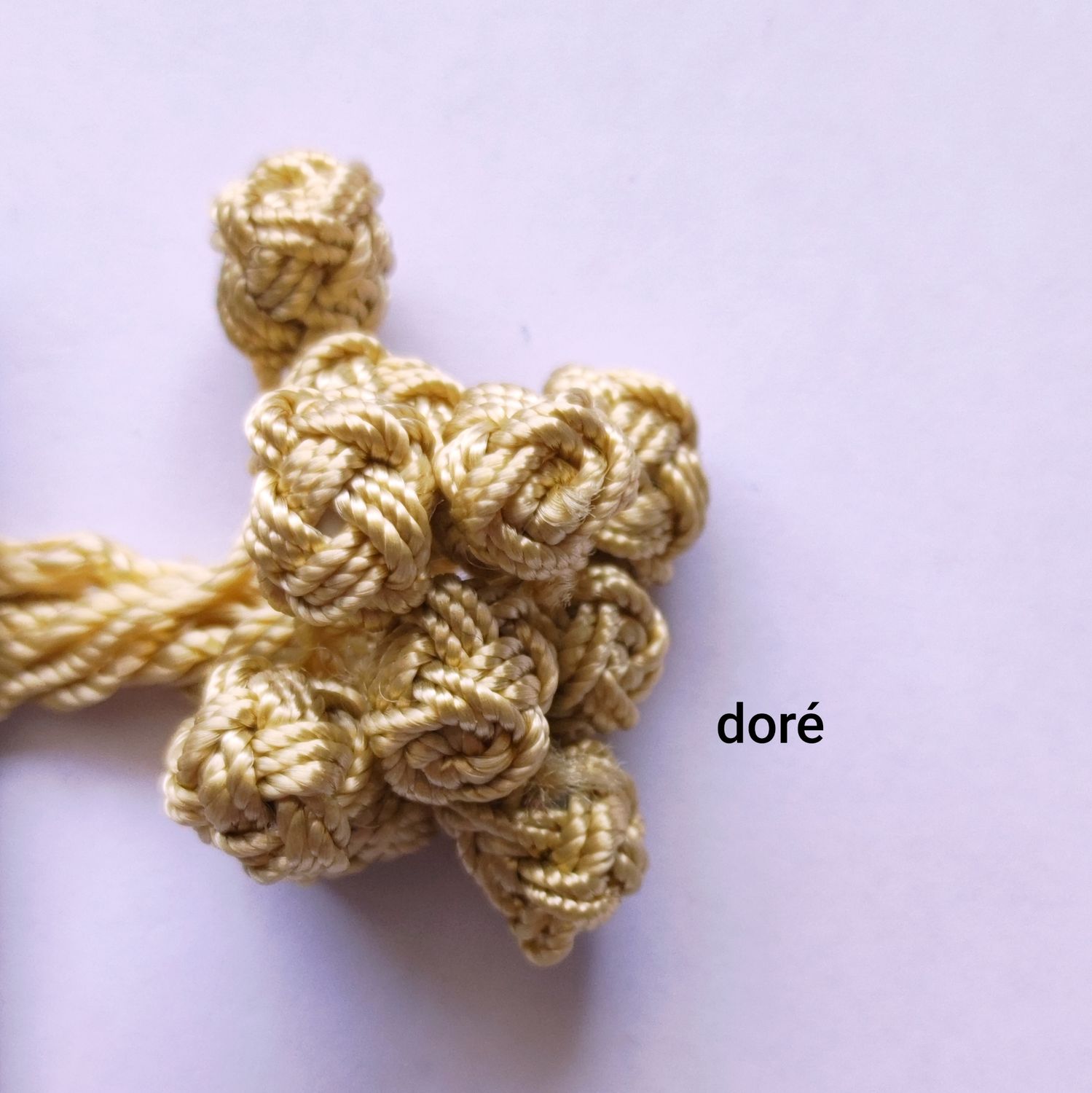 10 boutons caftan doré 