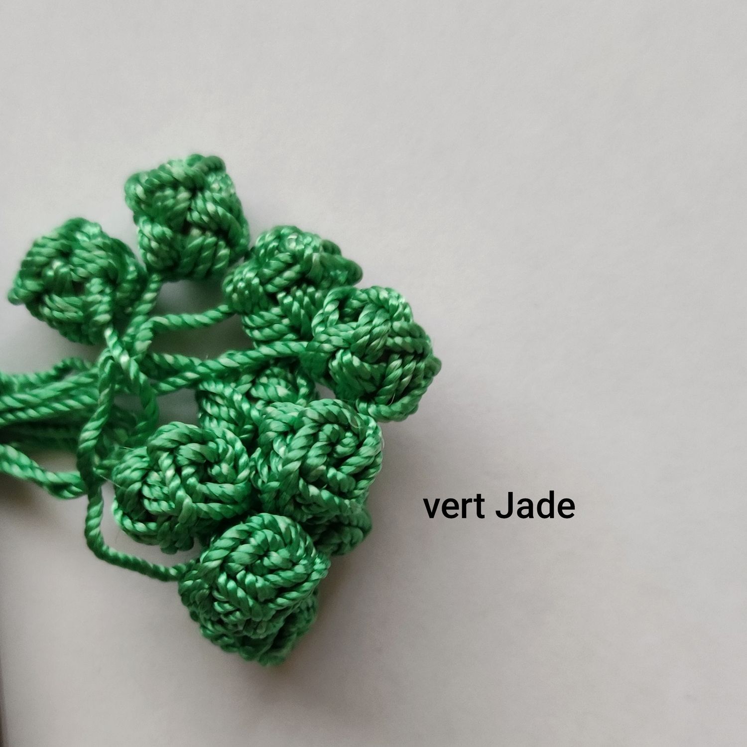 10 boutons caftan vert Jade
