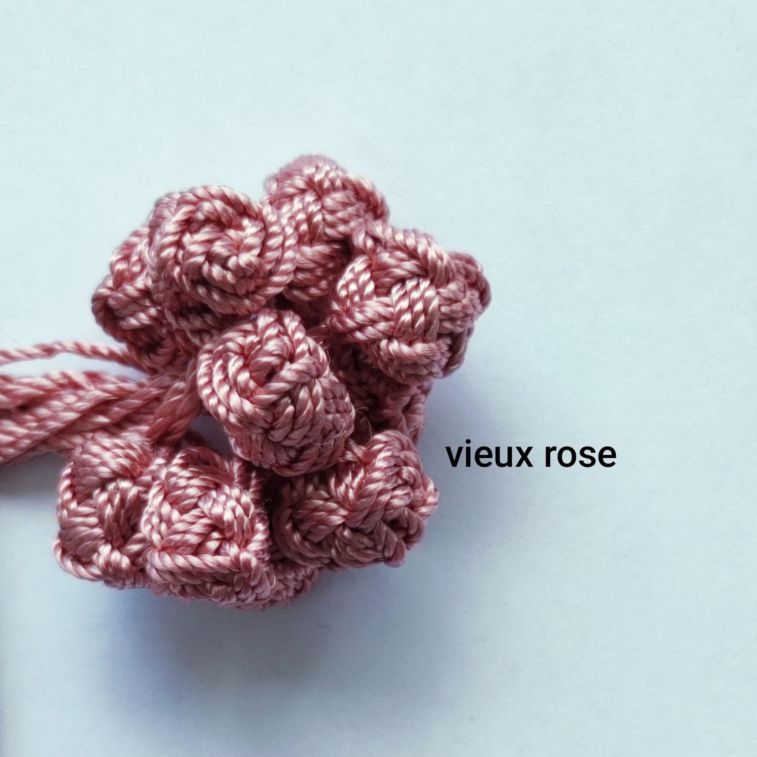 10 boutons caftan vieux rose 