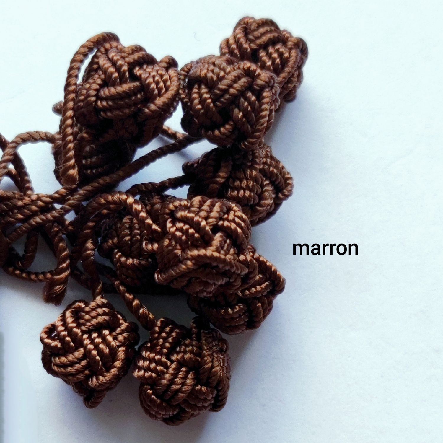 10 boutons caftan marron 