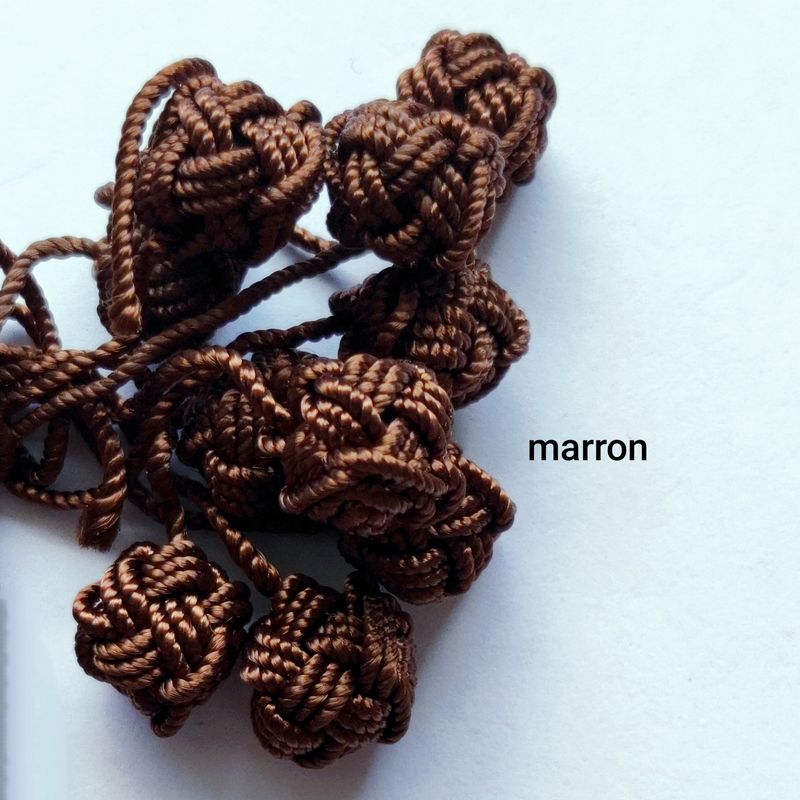 10 boutons caftan marron 