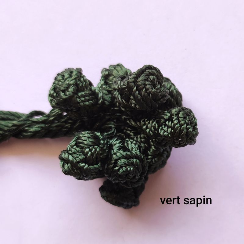 10 boutons caftan vert sapin 