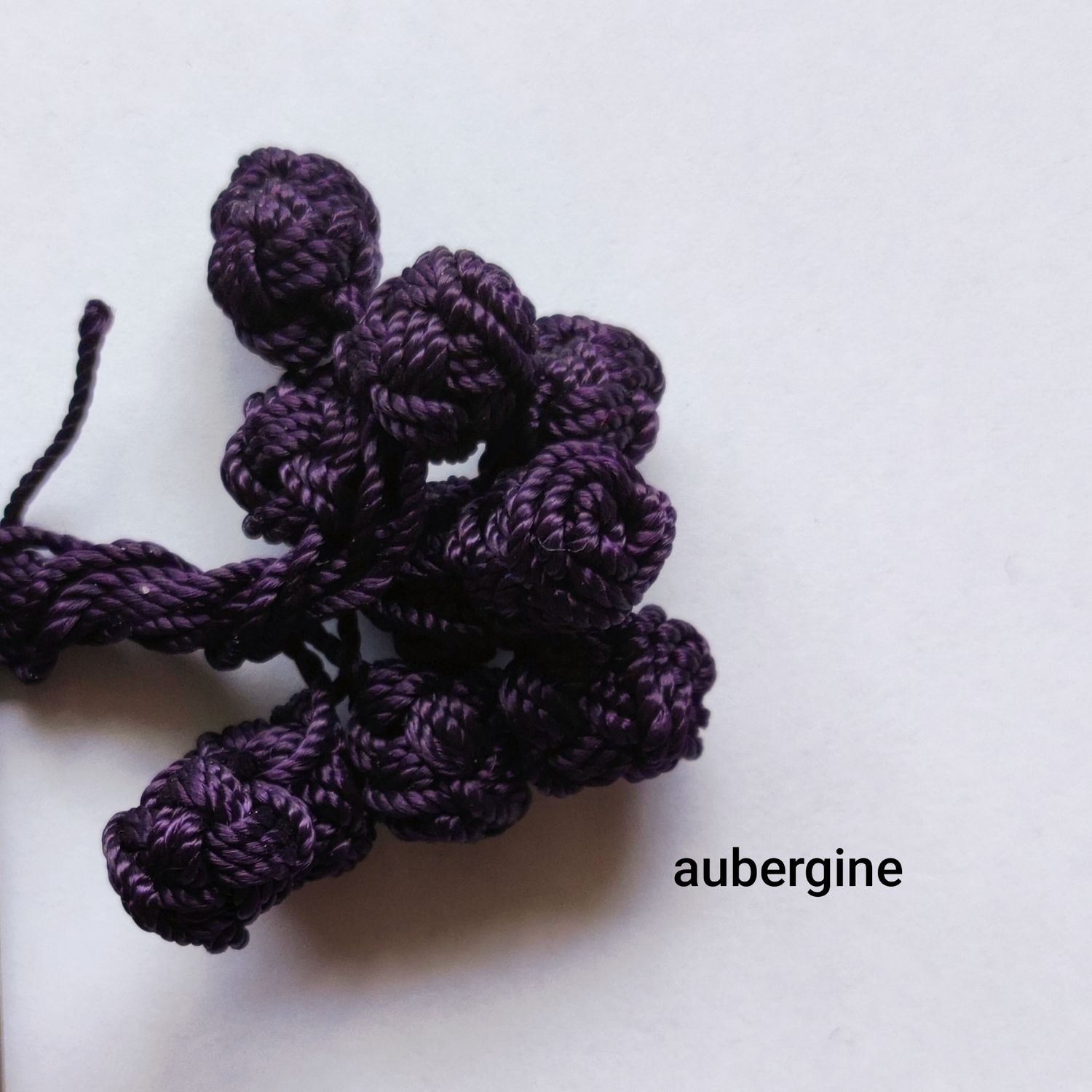 10 boutons caftan aubergine 