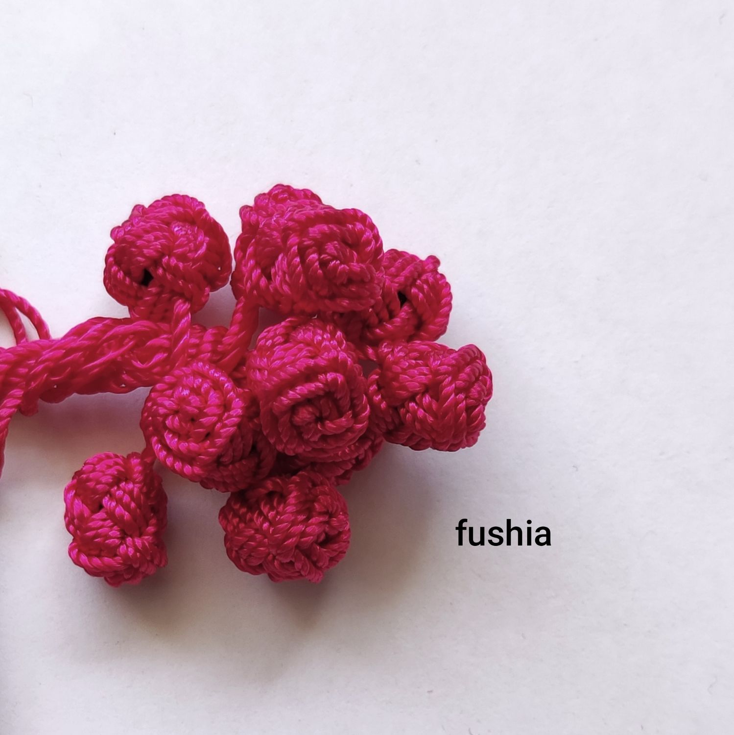 10 boutons caftan fushia 