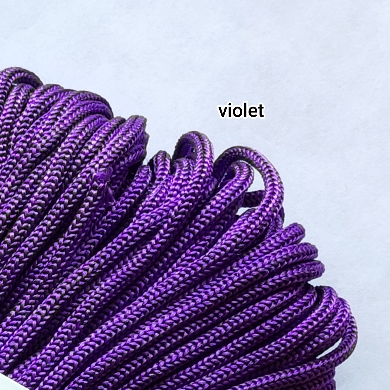 10 mètres cordelette 4mm violet 