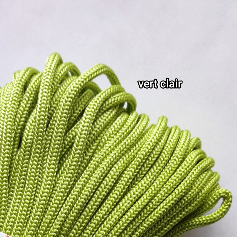 10 mètres cordelette 4mm vert clair 