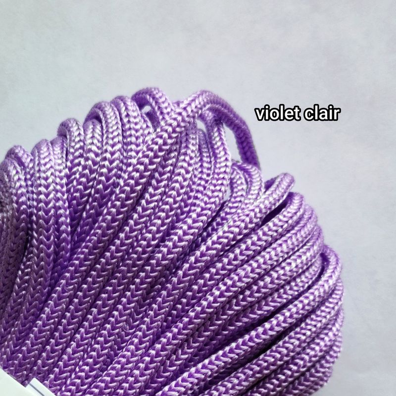 10 mètres cordelette 4mm violet clair 