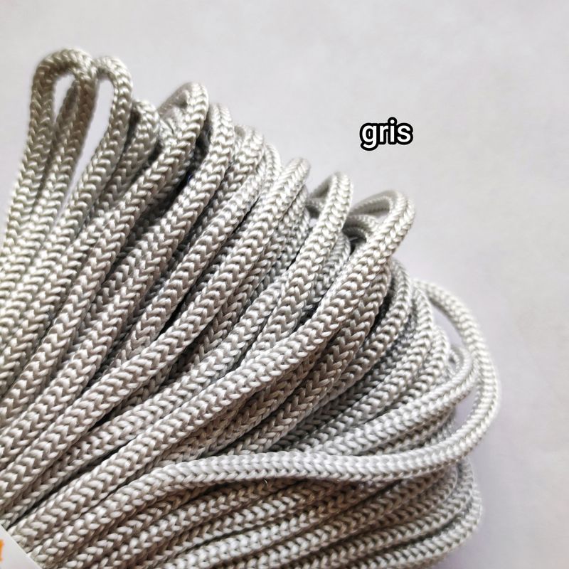 Cordelette 4mm gris