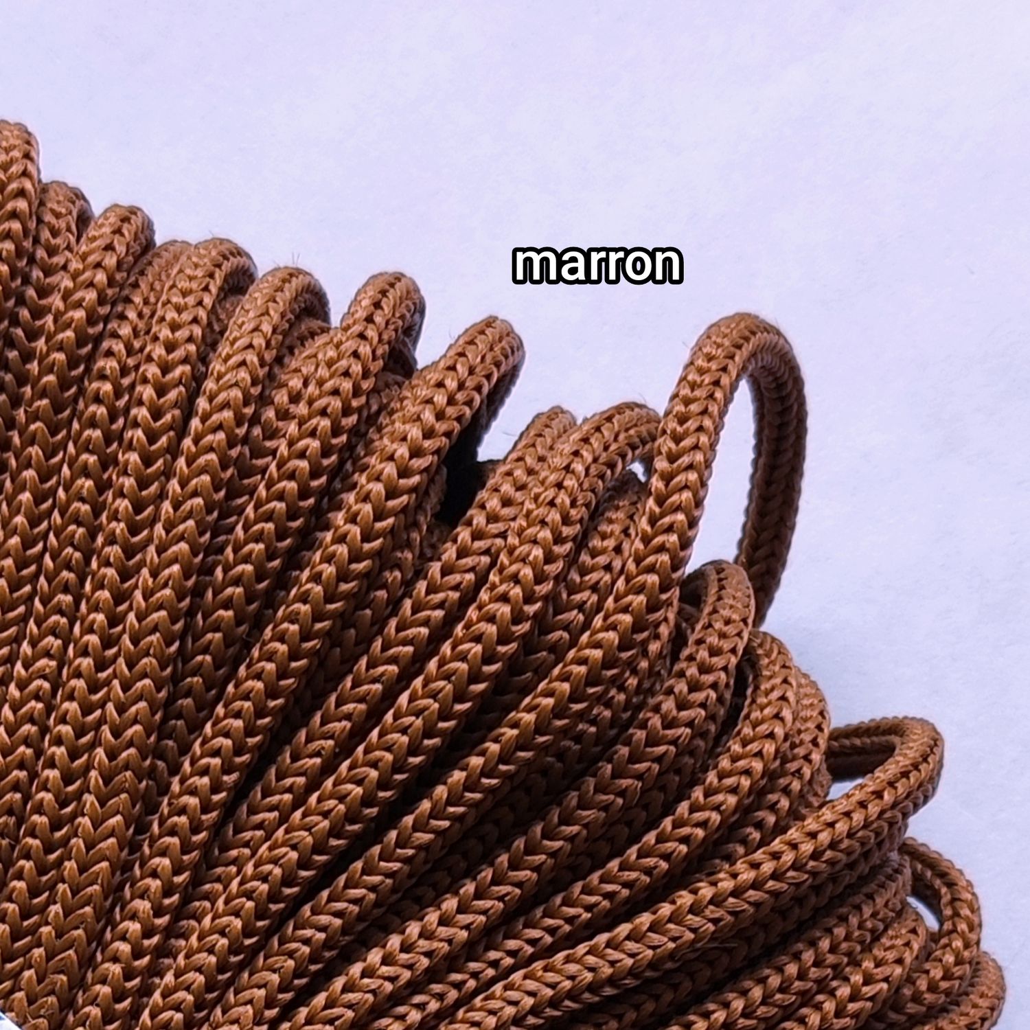 10 mètres cordelette 4mm marron 