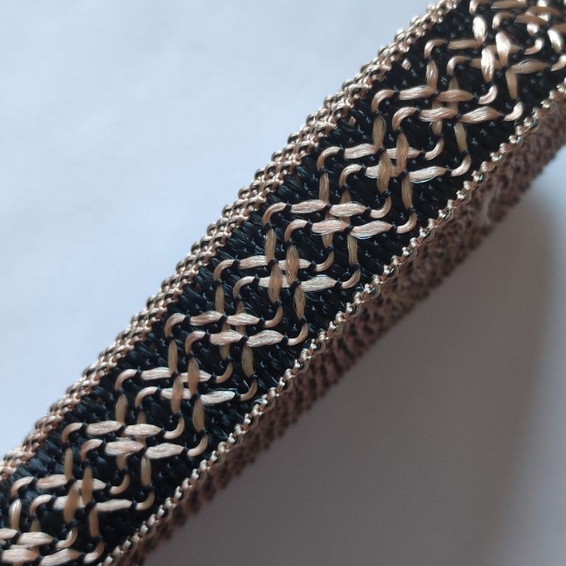 Galon sfifa 1,8cm noir/marron 