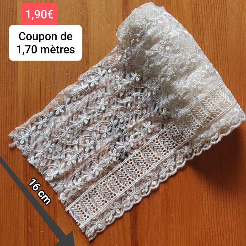 1,70 mètres dentelle 16 cm