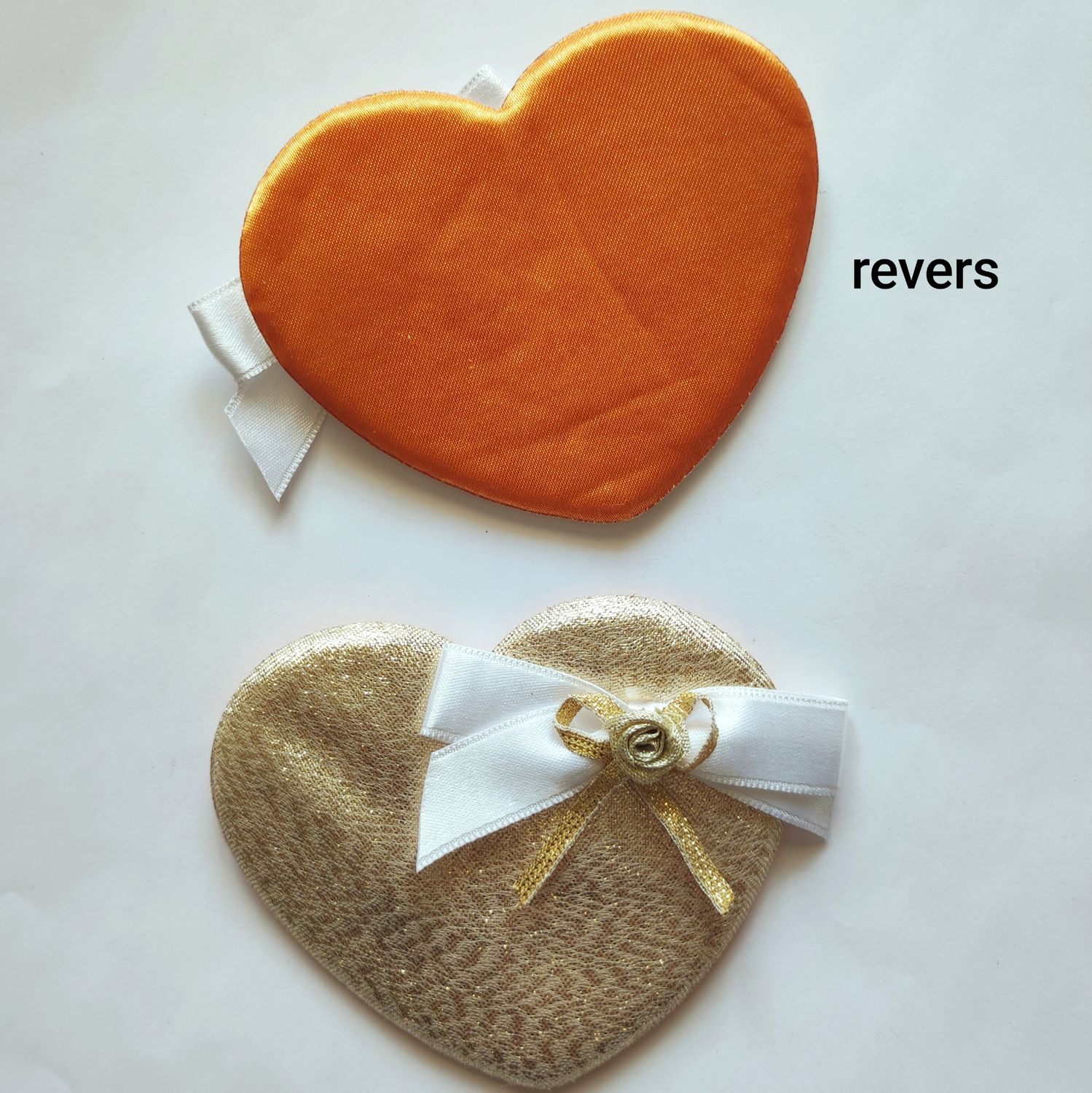 Décoration coeur doré 9,5x8cm