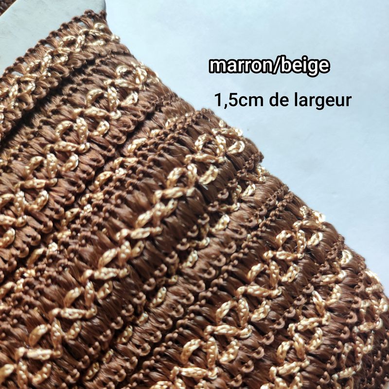 Galon sfifa marron/beige 1,5cm