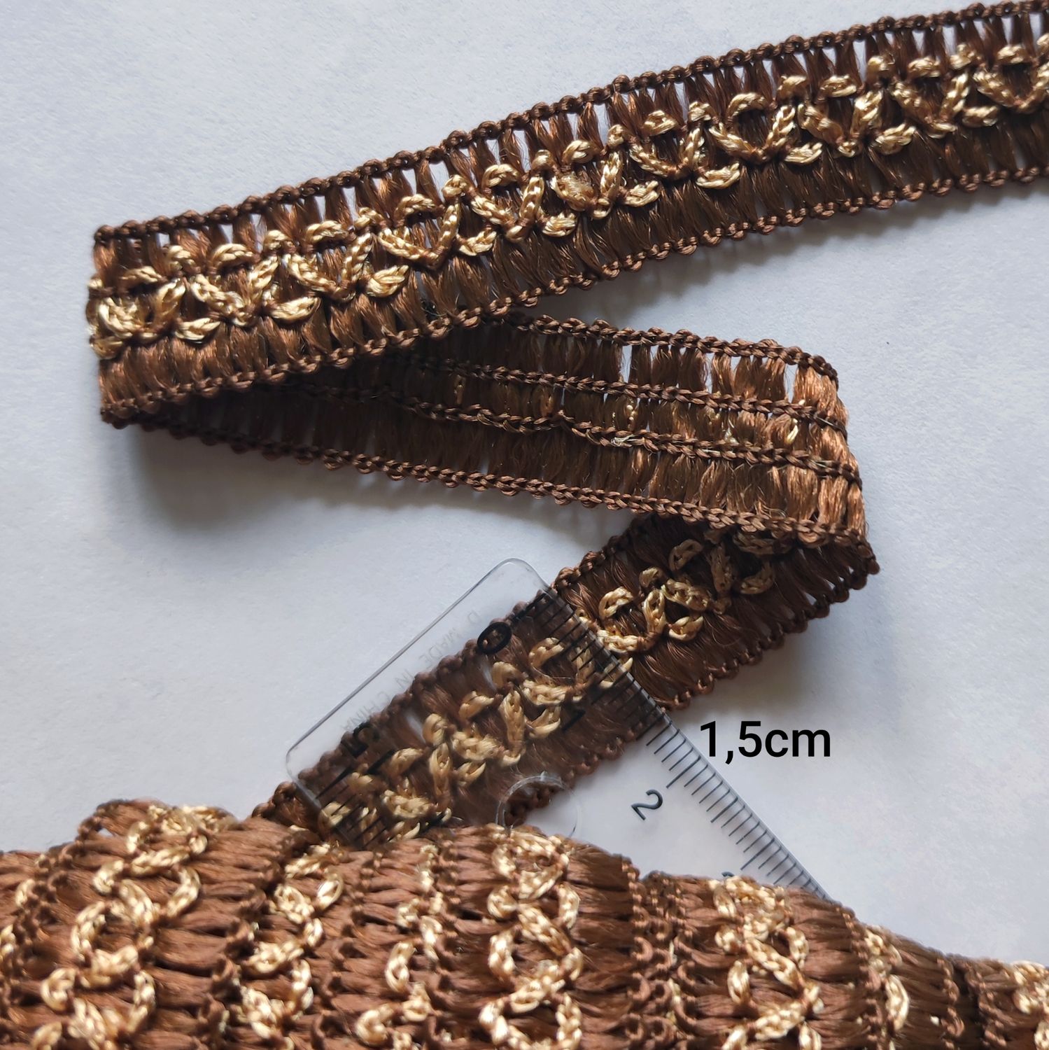 Galon sfifa marron/beige 1,5cm