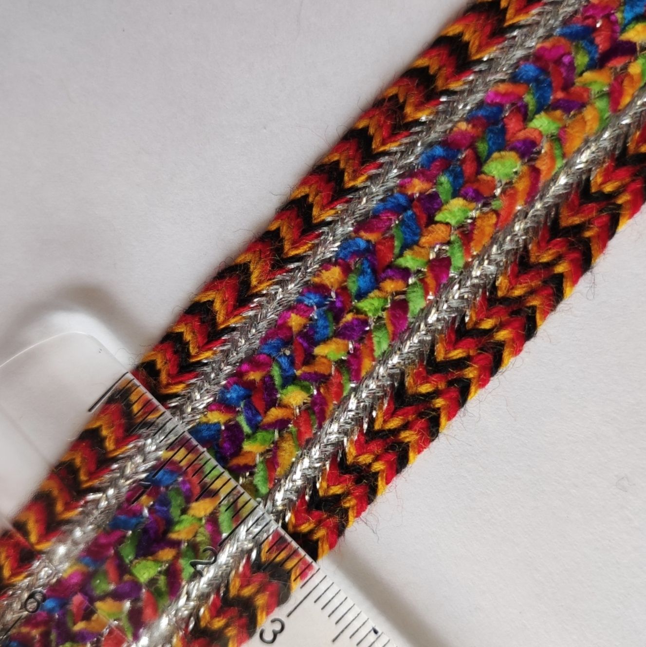 Galon kabyle avec argenté 3 cm