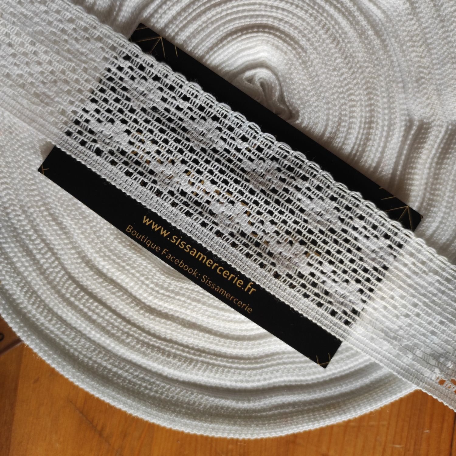 5 mètres dentelle blanche 3,2cm