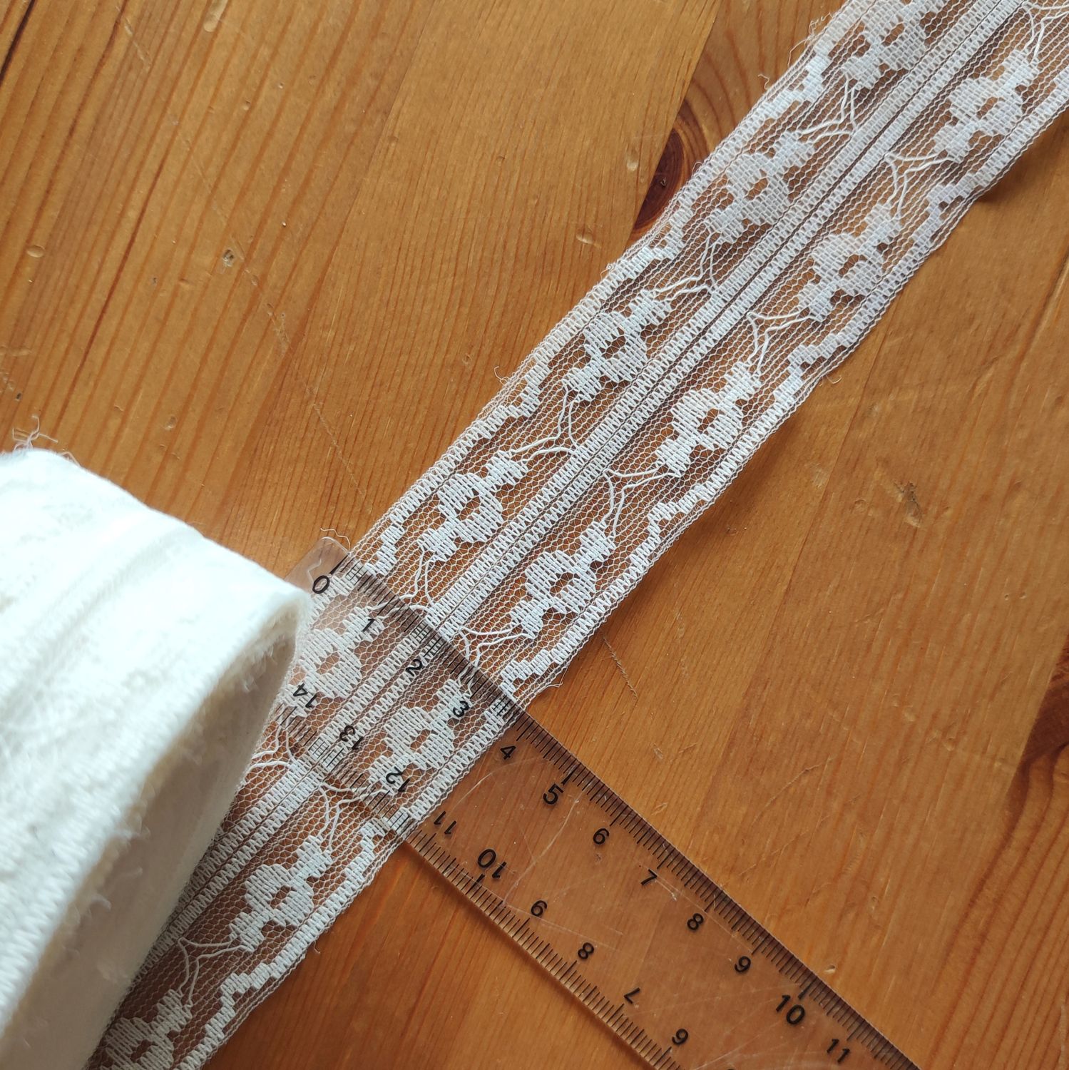 5 mètres dentelle écru 3,8cm