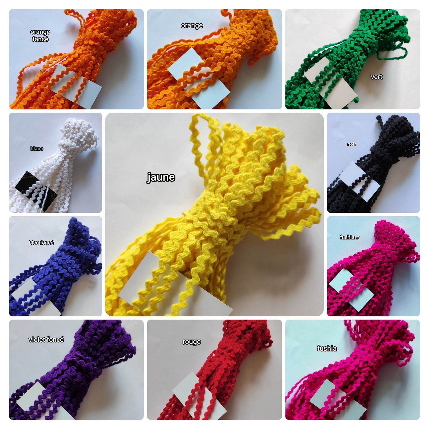 Zig zag kabyle coton/11 couleurs