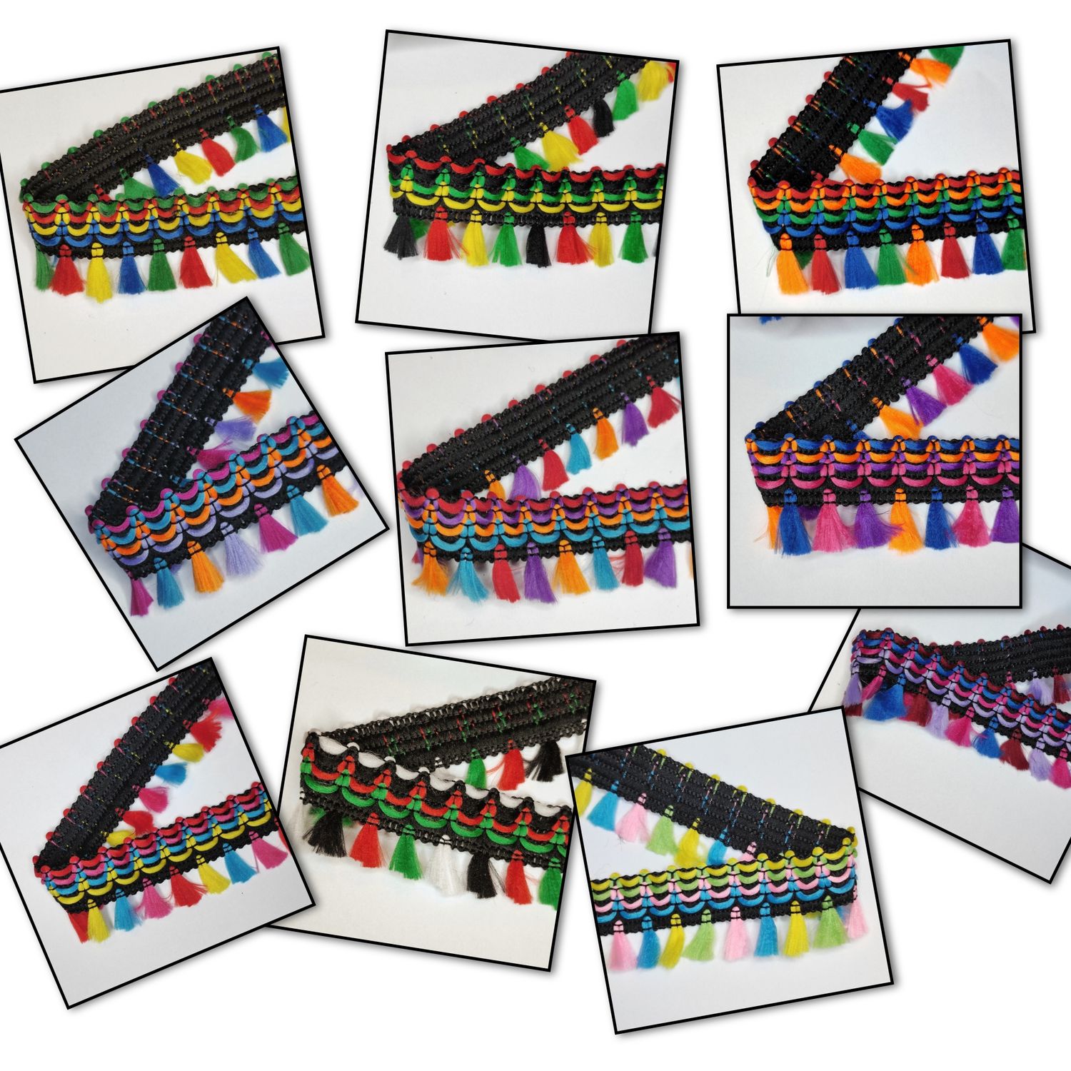 Galon pompons colorés (choisissez vos couleurs)