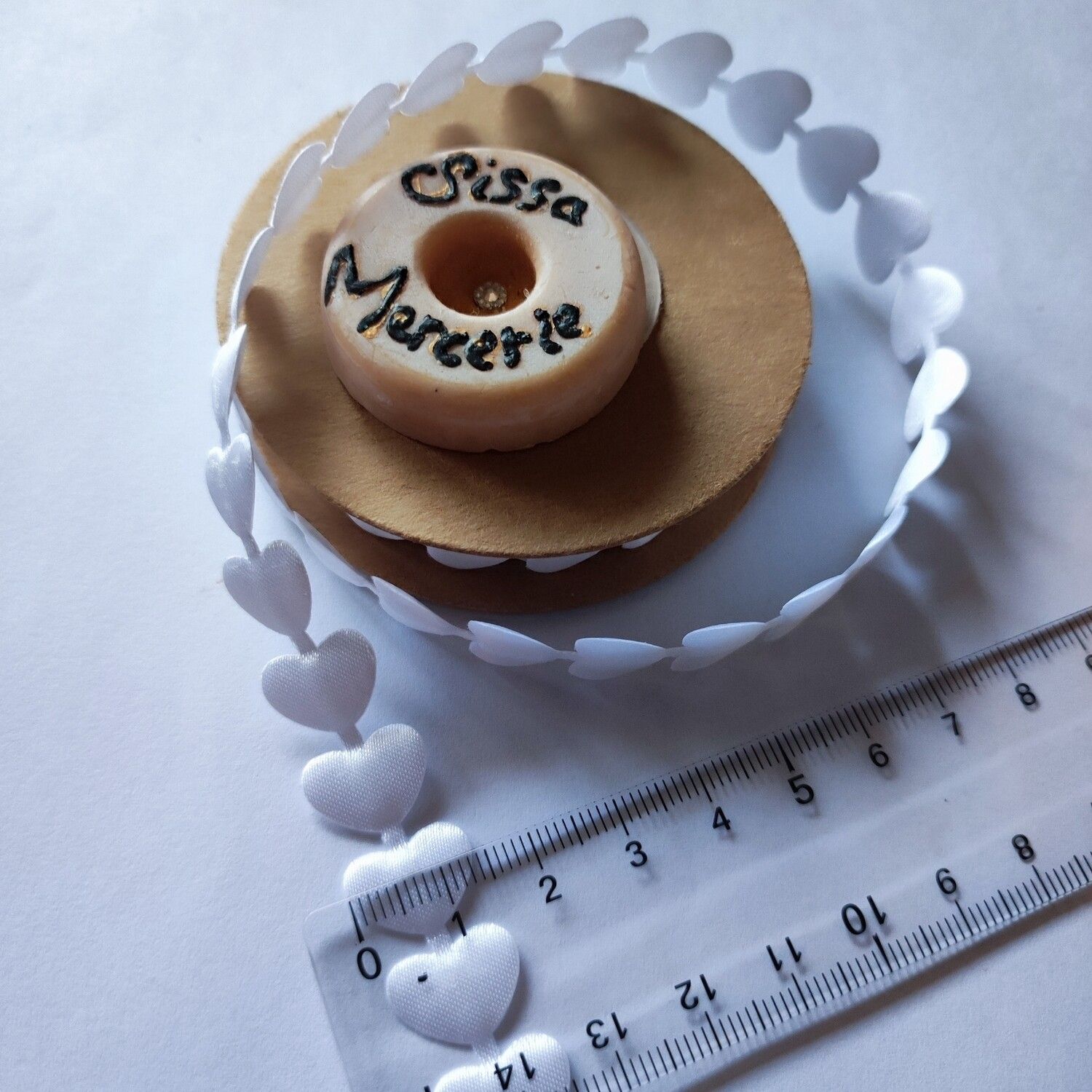 Ruban coeur vendu au mètre/ choisissez vos couleurs 