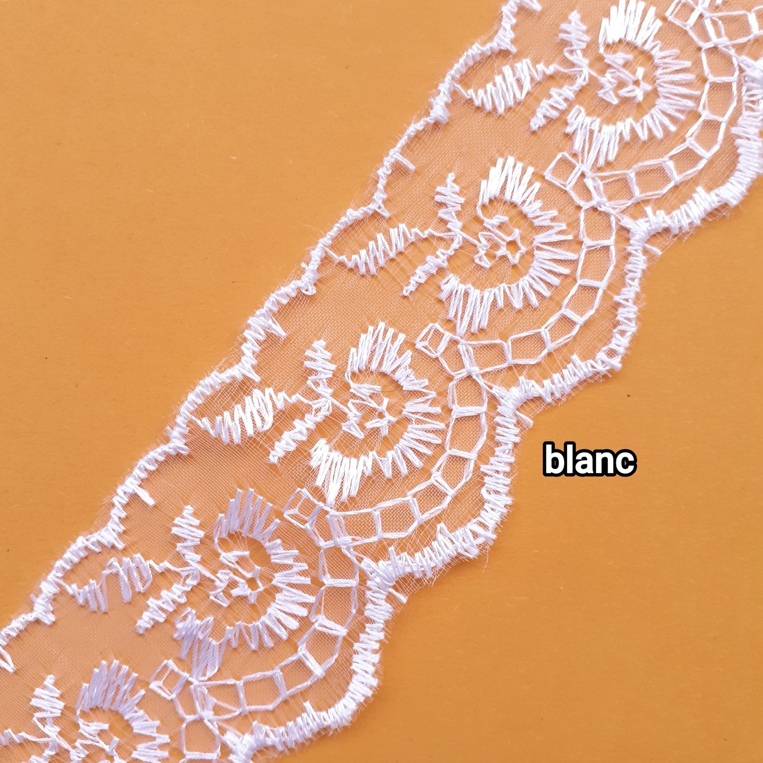 Dentelle organza 4cm/26 couleurs