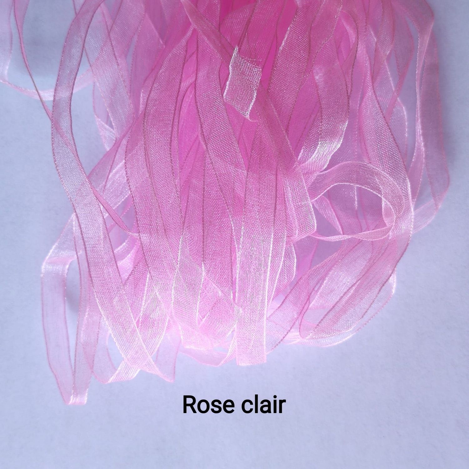 40 m ruban organza 6mm (choisissez vos couleurs)