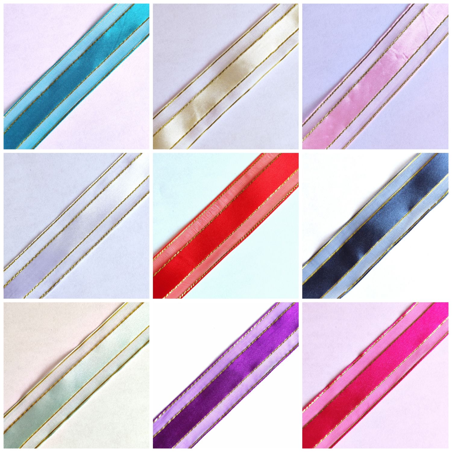Lot De 6 Rouleaux De Ruban Satin Double Face - 22 M X 20 Mm, 6 Couleurs Vives Pour Emballage Cadeau