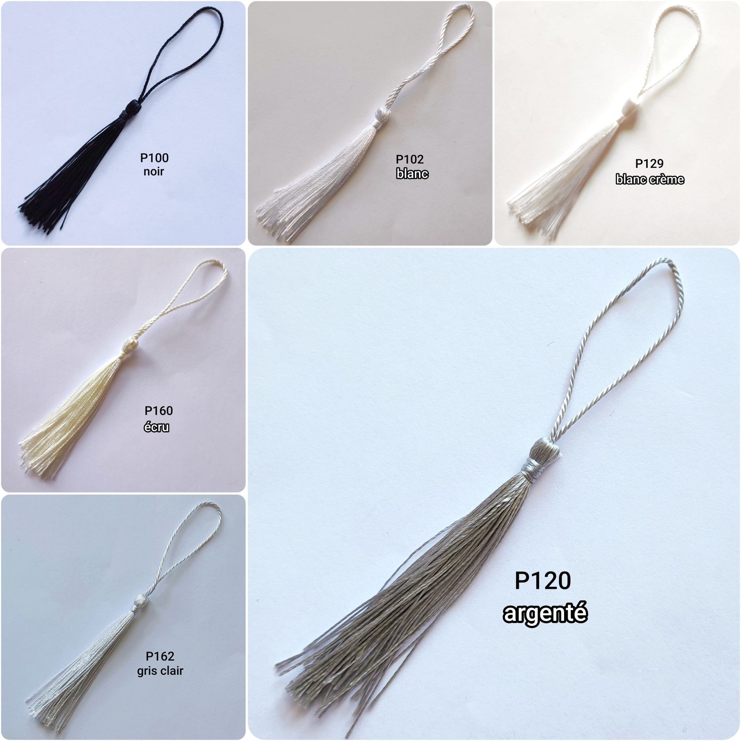 Pompon gland 12 cm (choisissez vos couleurs)