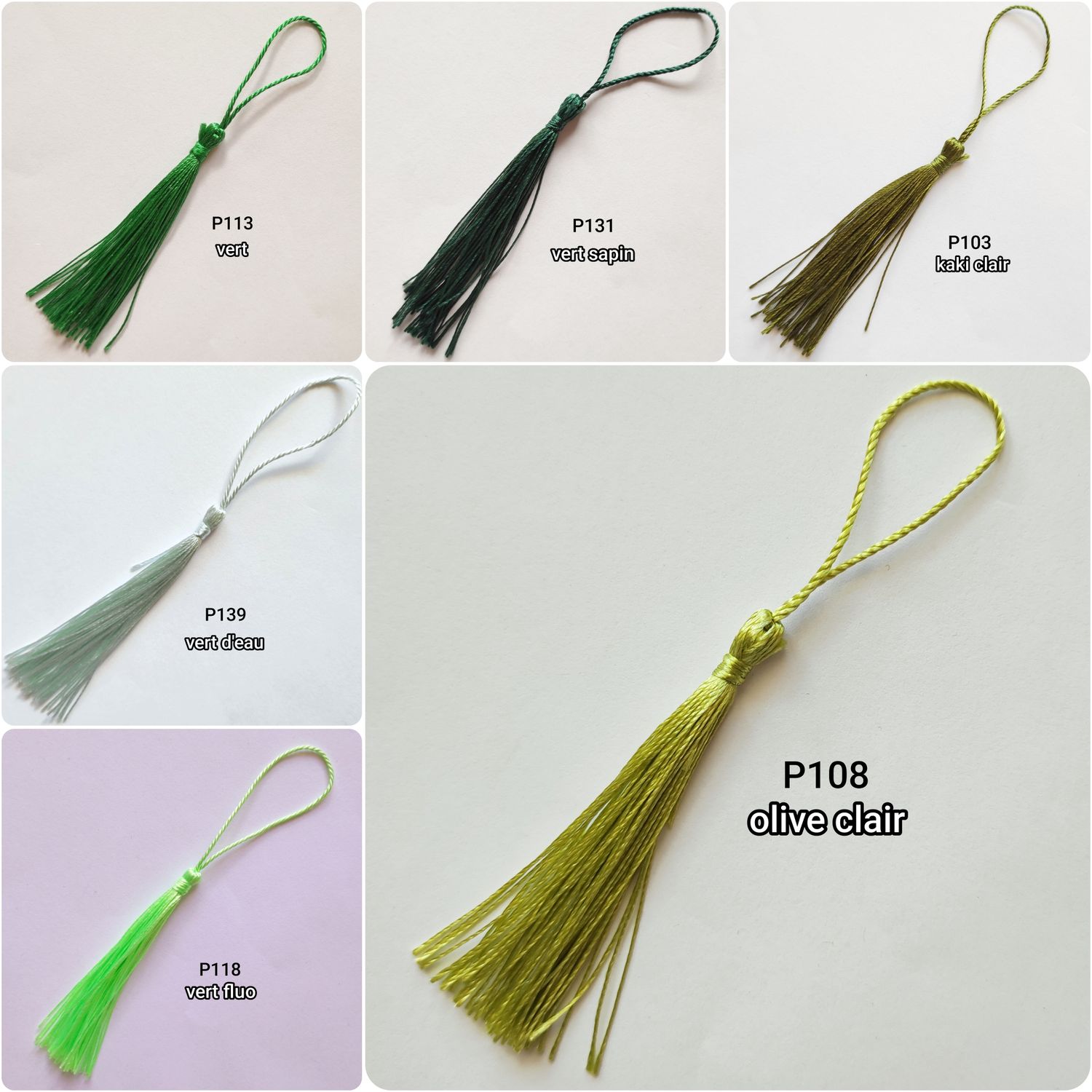 Pompon gland 12 cm (choisissez vos couleurs)