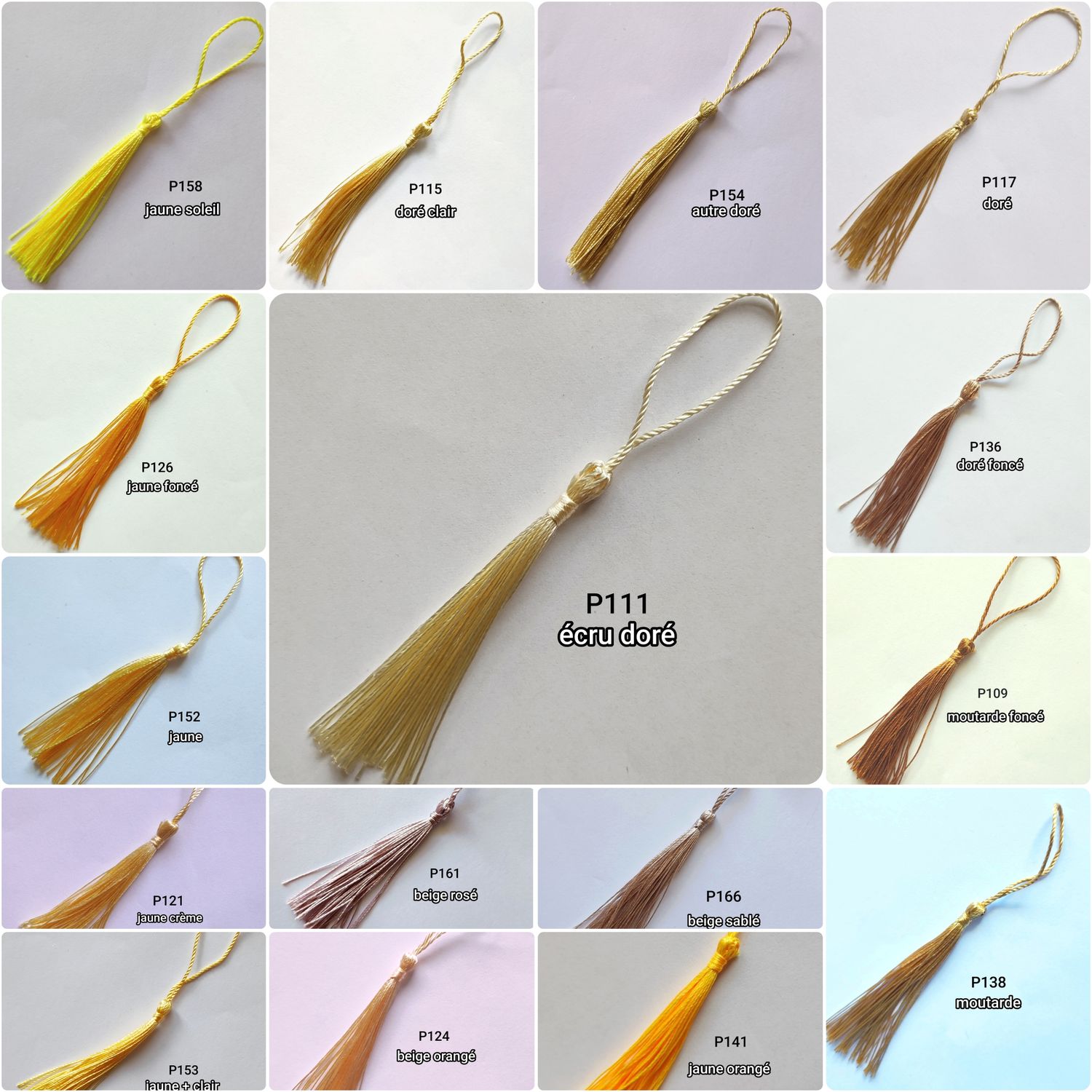 Pompon gland 12 cm (choisissez vos couleurs)