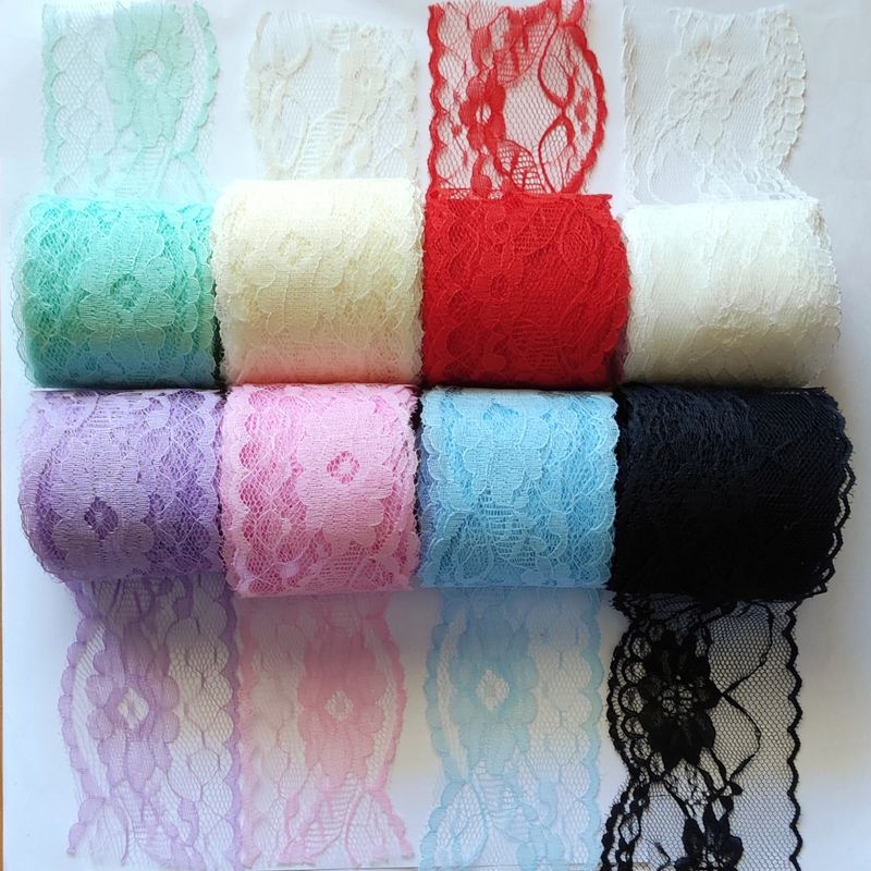 Dentelle 6 cm - 8,5mètres/8 couleurs