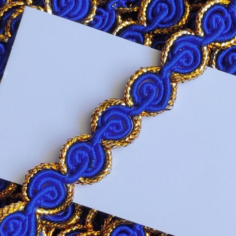 Galon doré 0,9 cm/12 couleurs