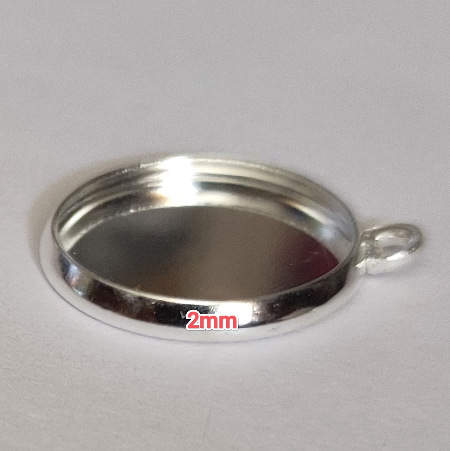 Pendentif cadre cabochon 14mm(choisissez vos couleurs)