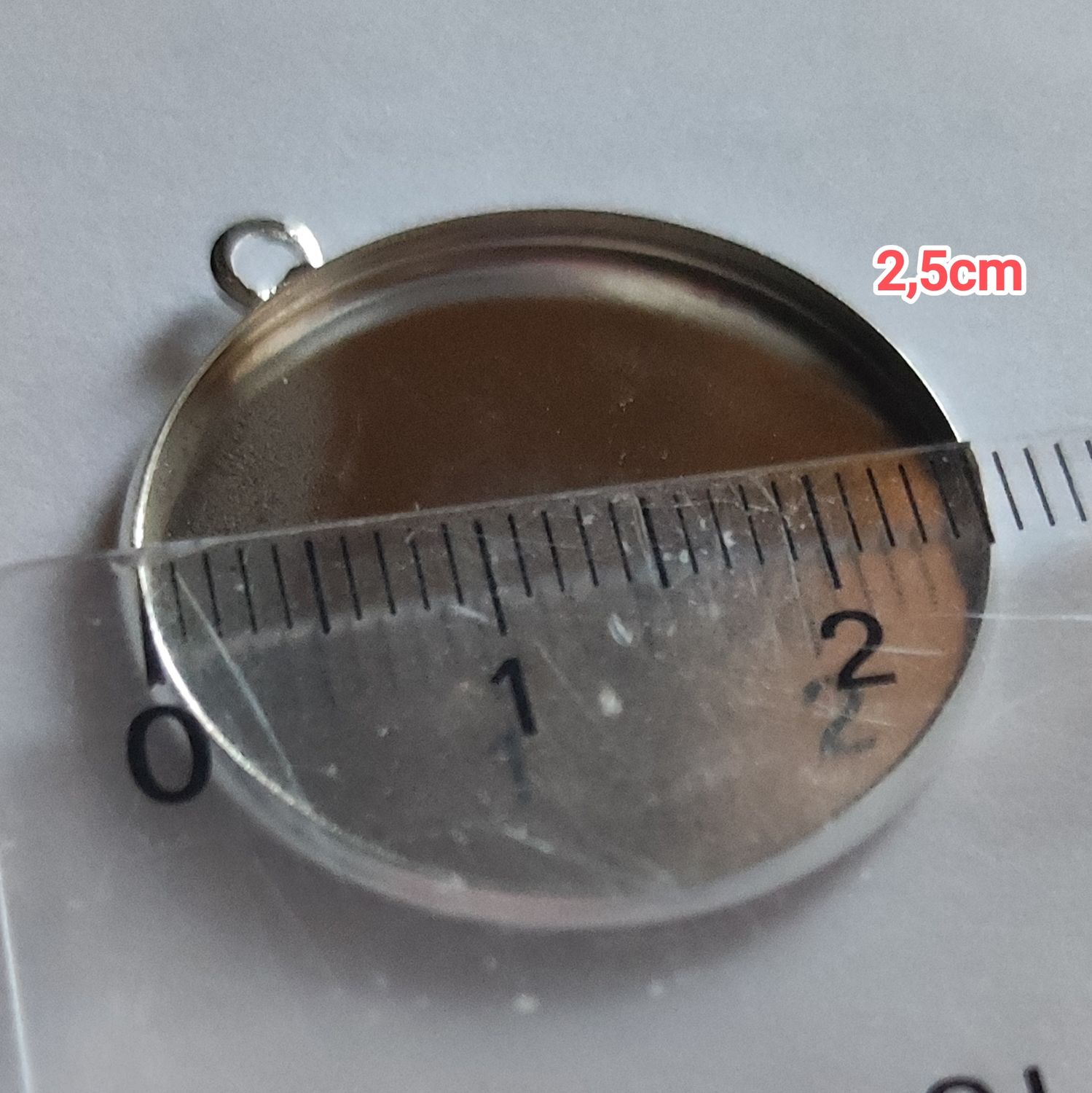 4 pendentif support cabochon 25mm