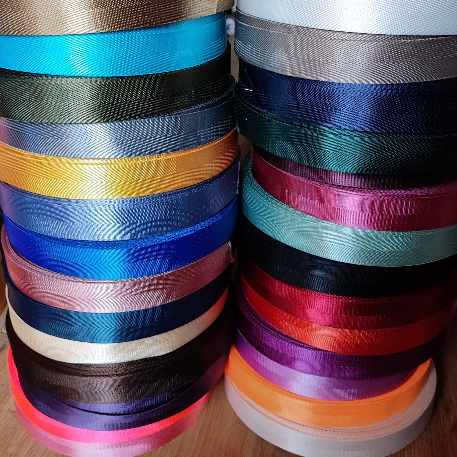 Sangle chevron 32mm/28 couleurs