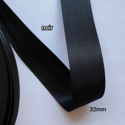 Sangle polyester noir 32mm Sangle polyester noir 32mm
