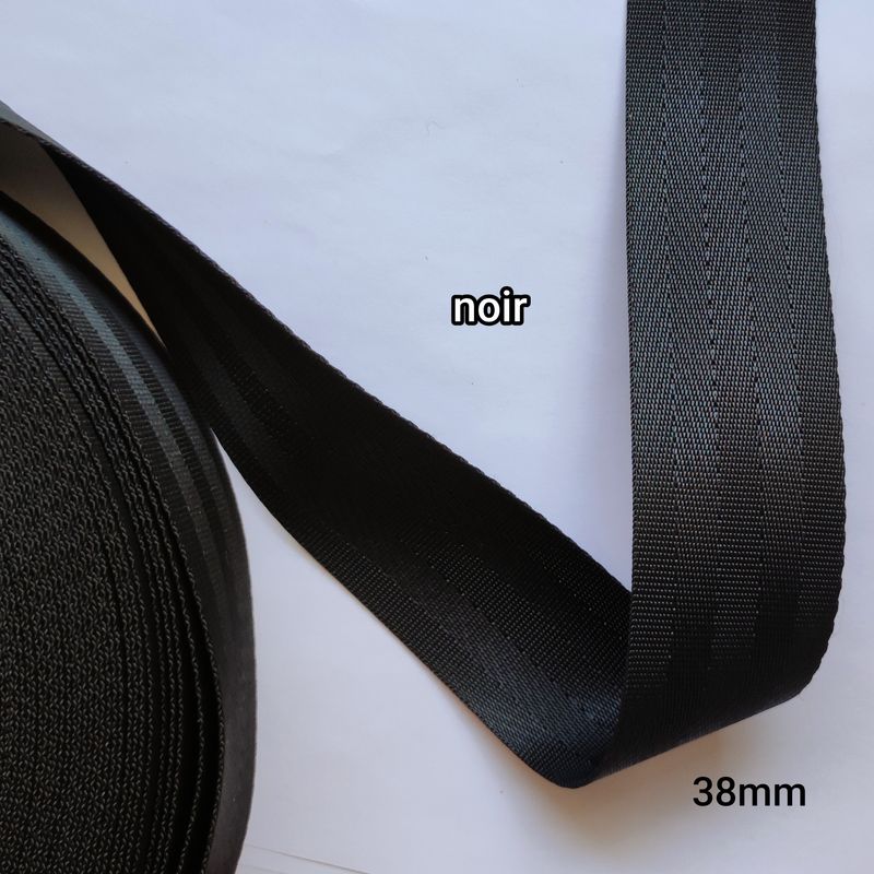 Sangle polyester noir 38mm