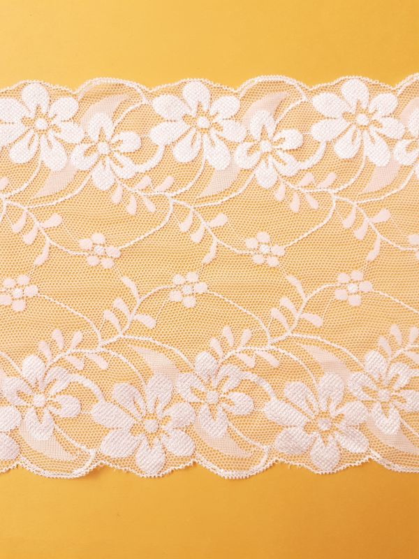 Dentelle 18cm élastique (choisissez parmi 7 couleurs)